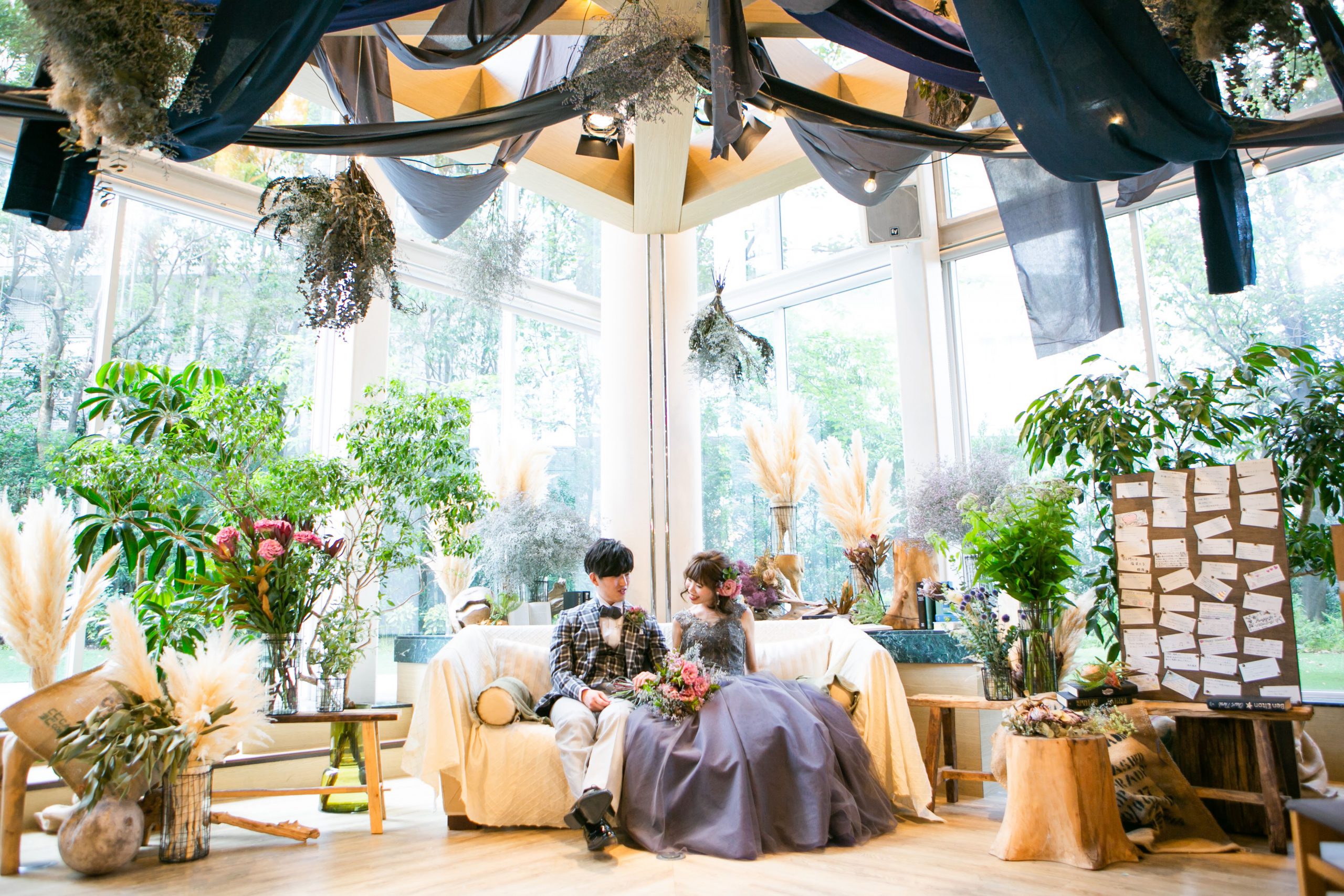 七夕をコンセプトにしたラスティックウエディング